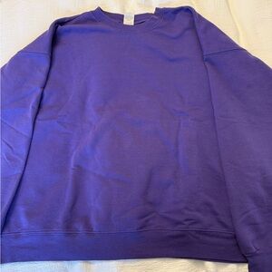 Hanes Purple Crewneck 2X soft and comfy.